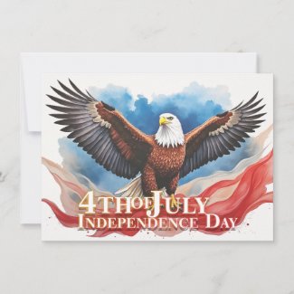 4th of July Eagle – Patriotic Art Design