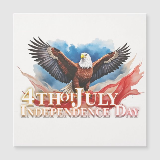4th of July Eagle – Patriotic Art Design (Front)