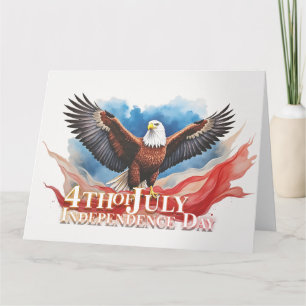 4th of July Eagle – Patriotic Art Design Card