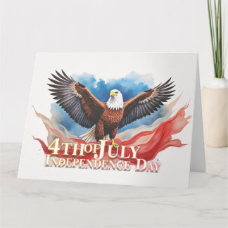 4th of July Eagle – Patriotic Art Design Card