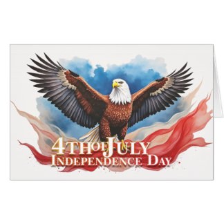 4th of July Eagle – Patriotic Art Design Card