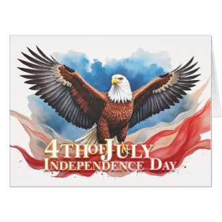 4th of July Eagle – Patriotic Art Design Card