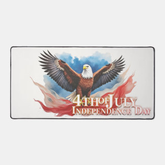 4th of July Eagle – Patriotic Art Design Desk Mat