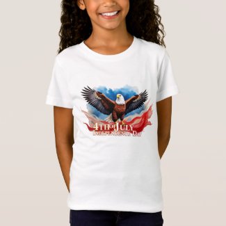 4th of July Eagle – Patriotic Art Design T-Shirt