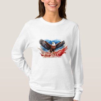 4th of July Eagle – Patriotic Art Design T-Shirt