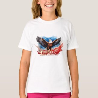 4th of July Eagle – Patriotic Art Design T-Shirt