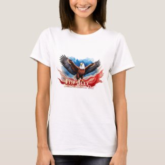 4th of July Eagle – Patriotic Art Design T-Shirt