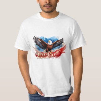 4th of July Eagle – Patriotic Art Design T-Shirt