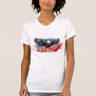 4th of July Eagle – Patriotic Art Design T-Shirt