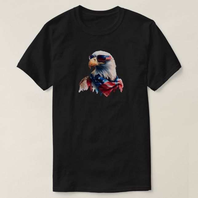 4th Of July Eagle T-Shirt (Design Front)