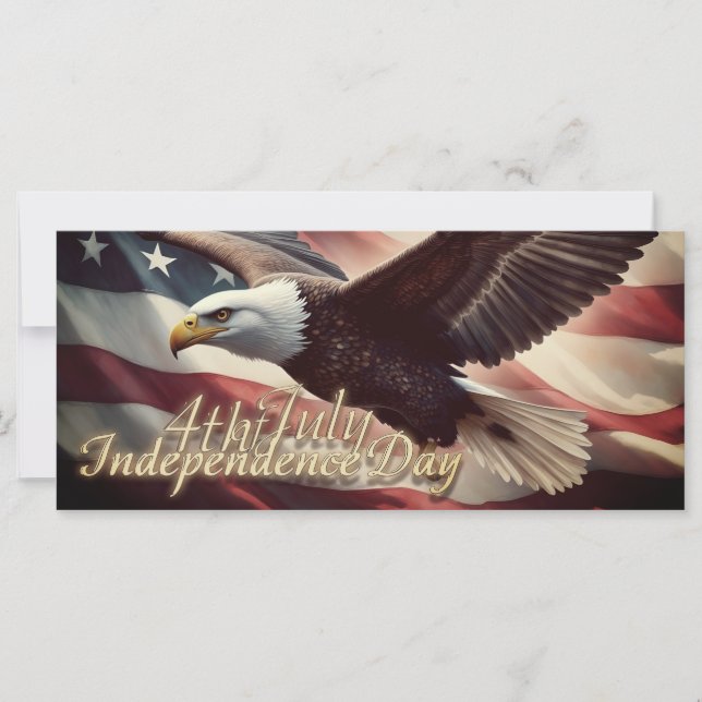 4th of July Eagle with American Flag (Front)