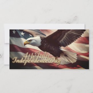 4th of July Eagle with American Flag