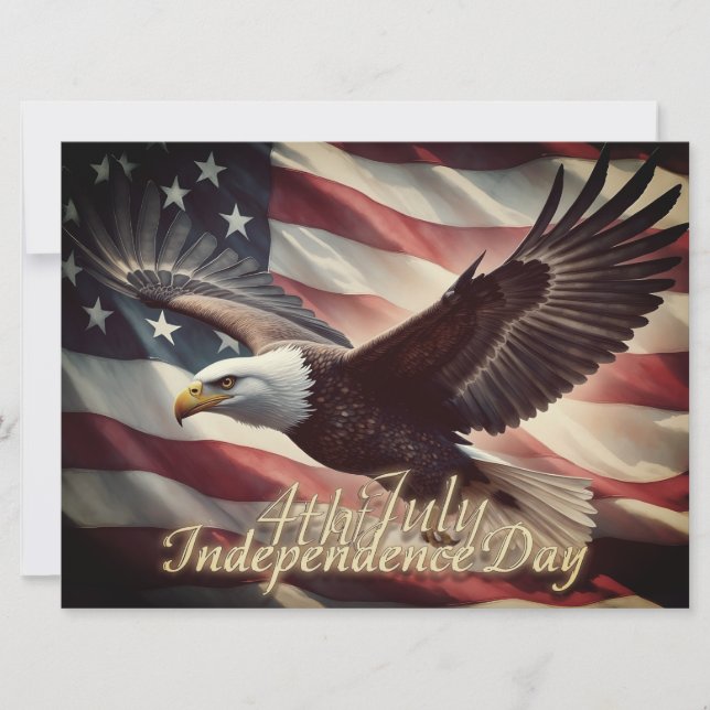 4th of July Eagle with American Flag (Front)