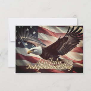 4th of July Eagle with American Flag