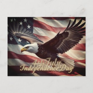4th of July Eagle with American Flag</a>