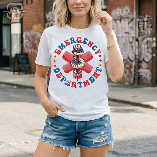 4th of July Emergency Department Patriotic ER T-Shirt