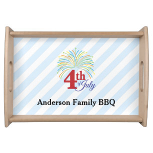 4th of July Family BBQ Serving Tray