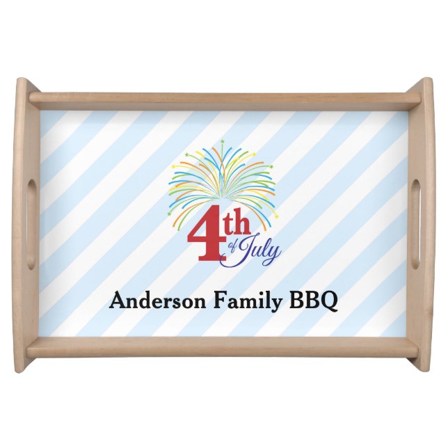 4th of July Family BBQ Serving Tray (Front)