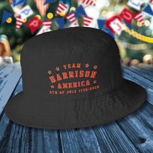 4th of July Family Group Photos Matching Bucket Hat