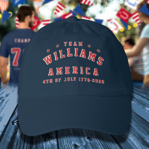 4th of July Family Group Photos Matching Hat