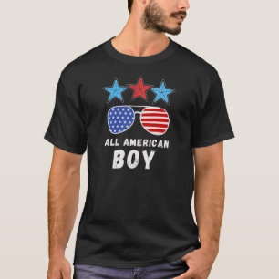 4th of July Family Matching All American Boy Tee