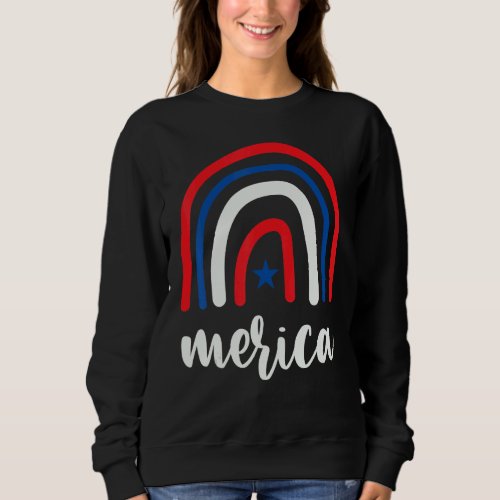 4th Of July Family Matching Clothes Red Blue White Sweatshirt