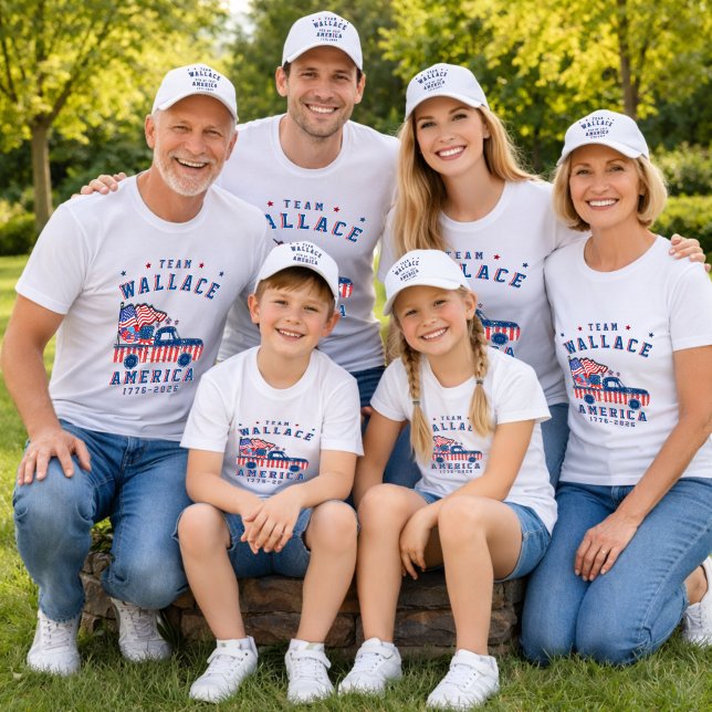 4th Of July Family Photos Matching Group Customize T-Shirt (Creator Uploaded)