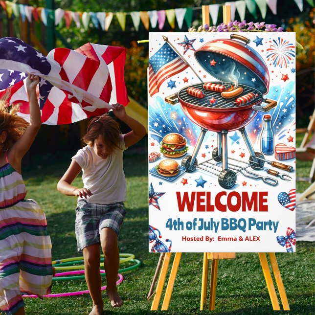 4th of July Family Reunion Bakyard BBq Party Photo Print (Creator Uploaded)