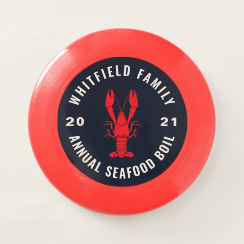 4th of July Family Seafood Boil Custom Wham_O Frisbee