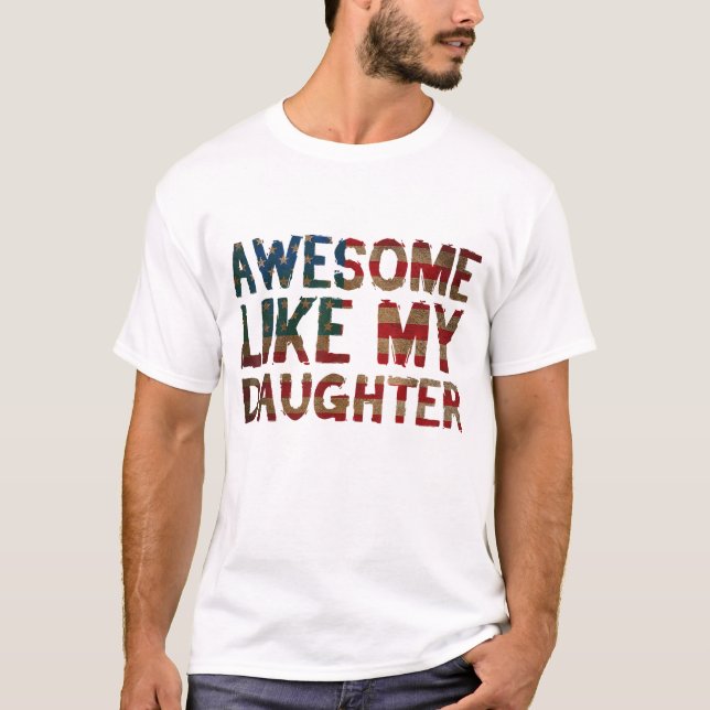 4th Of July Father's Day Dad Gift - Awesome Like M T-Shirt (Front)