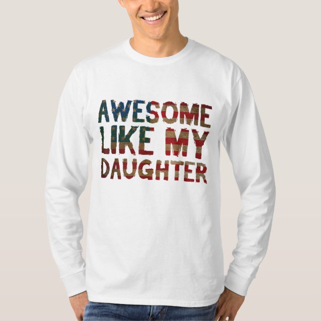4th Of July Father's Day Dad Gift - Awesome Like M T-Shirt (Front)