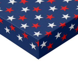 4th of July Faux Canvas Print