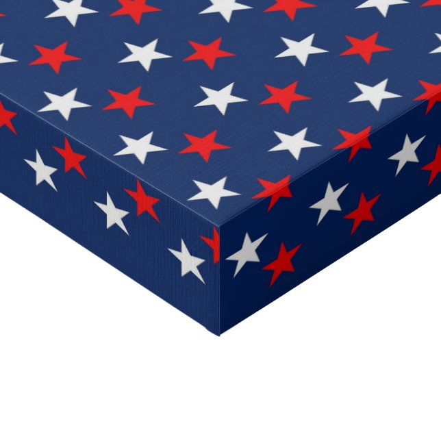 4th of July Faux Canvas Print (Corner)