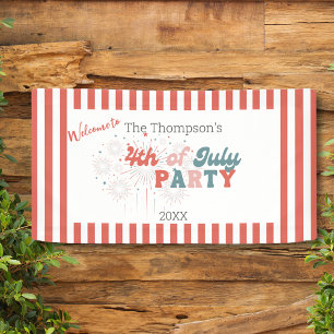 4th of July Fireworks Banner