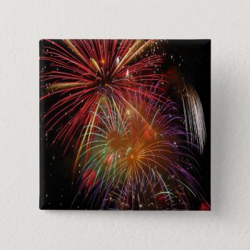 4th Of July Fireworks Button by ForEverProud at Zazzle