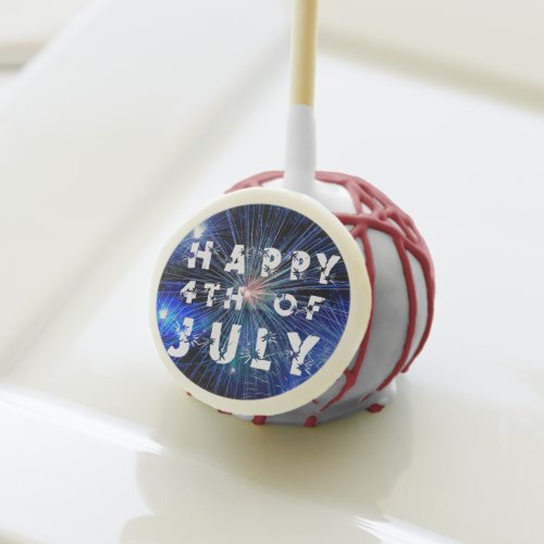 4th of July Fireworks in Blue Hue Happy 4th Cake Pops