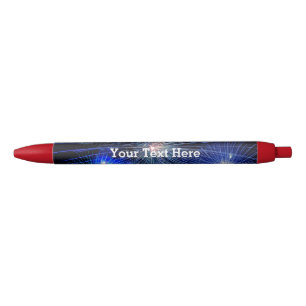 4th of July Fireworks in Blue Independence Day Pen