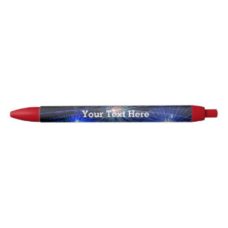 4th of July Fireworks in Blue Independence Day Pen