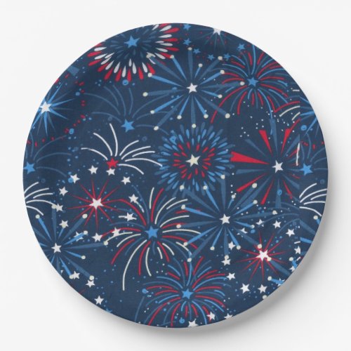 4th of July Fireworks  Paper Plates