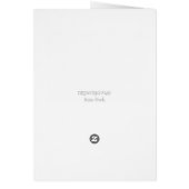4TH OF JULY FIREWORKS ROBOT NOTE CARD Blank (Back)
