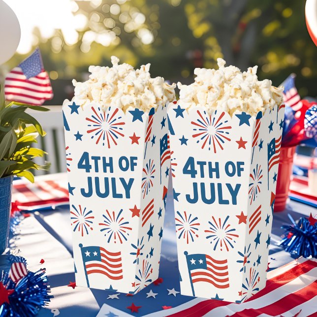4th of July 🇺🇸 | Fireworks, USA Flag & Stars  Favor Boxes (Creator Uploaded)