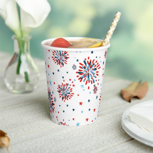 4th of July First Birthday  Paper Cups