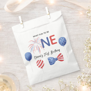 4th of July First Birthday Party Favor Bag