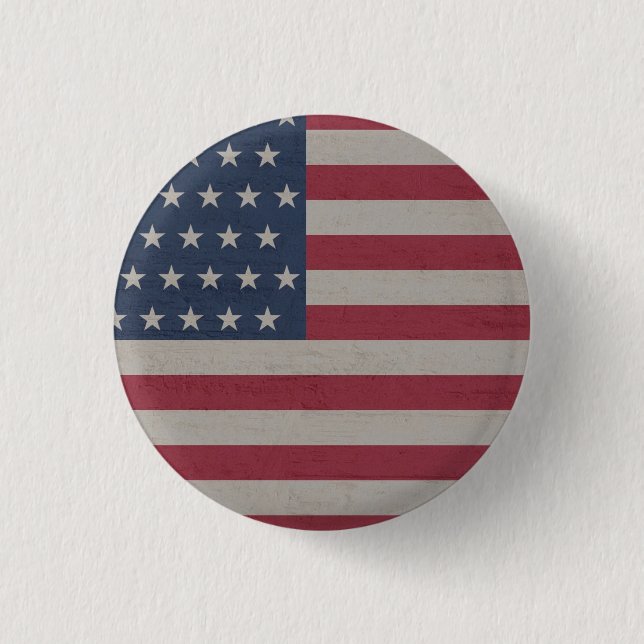 4TH OF JULY FLAG BUTTON (Front)