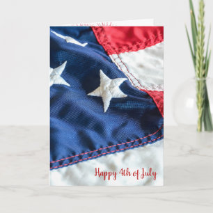 4th of July flag macro Card