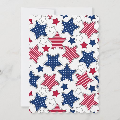 4th Of July Flat Greeting Card