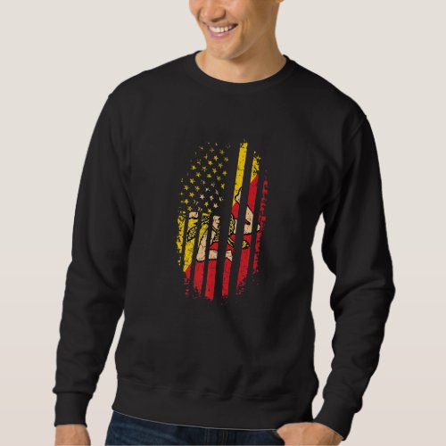 4th of July for a Patriotic Proud Sicilian   Sweatshirt