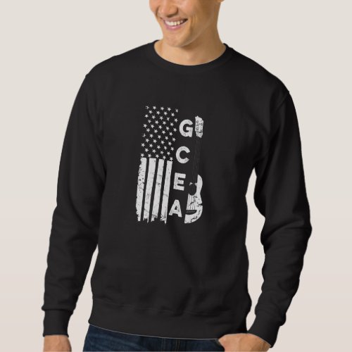 4th Of July For A Patriotic Ukulele Player Sweatshirt