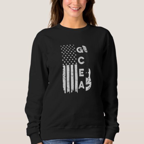 4th Of July For A Patriotic Ukulele Player Sweatshirt