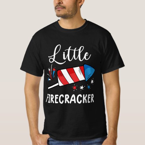 4th of july for boys little firecracker toddler T_Shirt